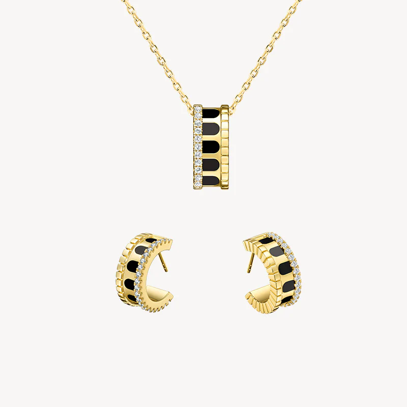 Arch Necklace & Earrings Gift Set - Image 3