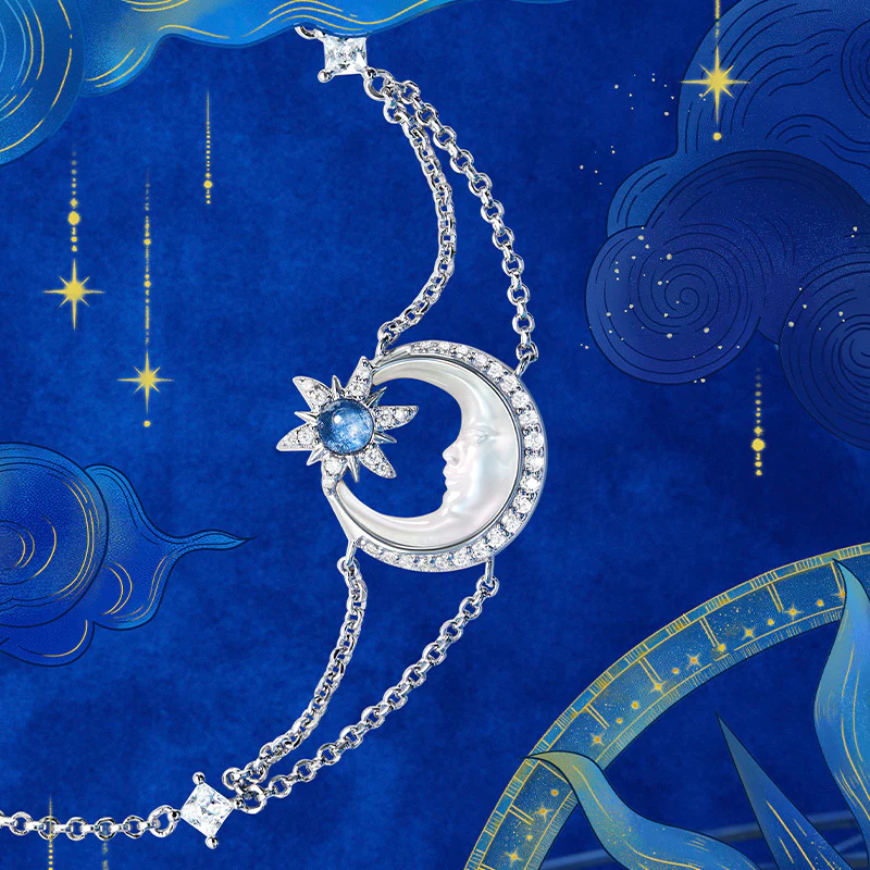 Astrology Moon Mother of Pearl Bracelet - Image 3