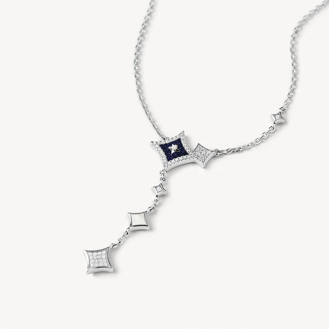 Blue Sandstone Chain Necklace - Image 3