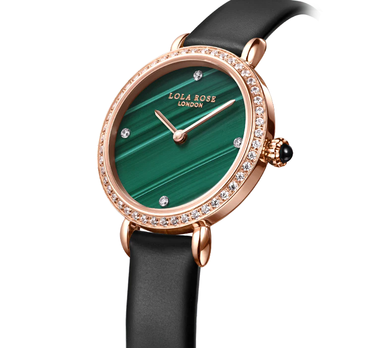 Malachite Watch With Zircon - Image 4