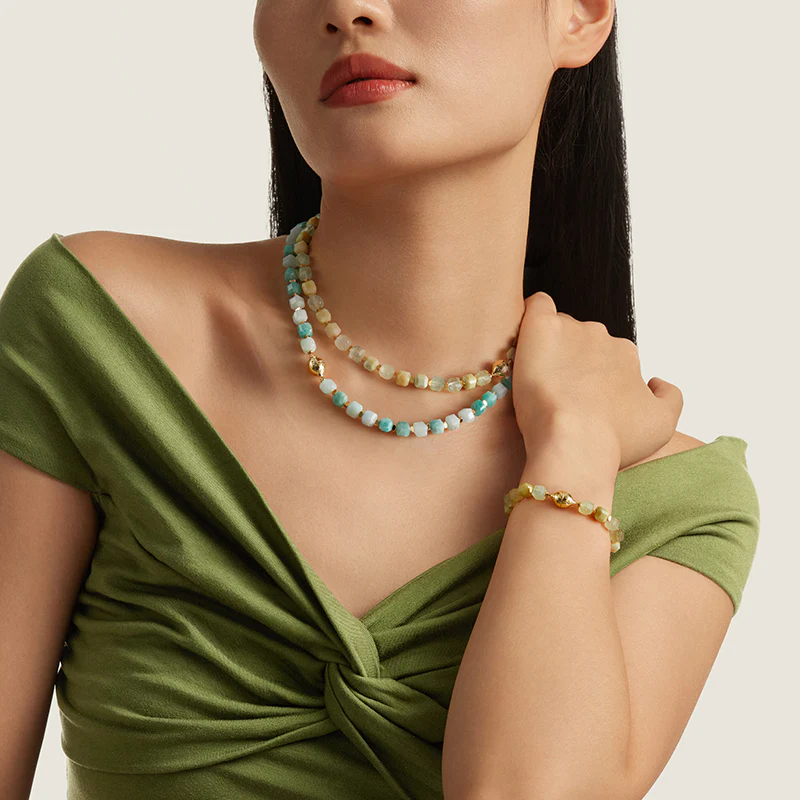 Cubic Zirconia Beaded Necklace - Image 4