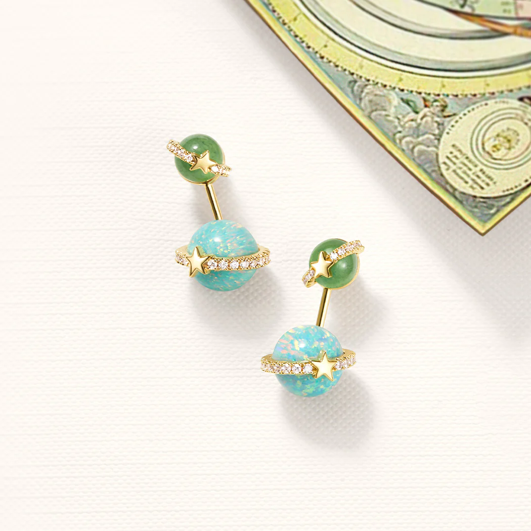 Heliocentric Opal Earrings - Image 4