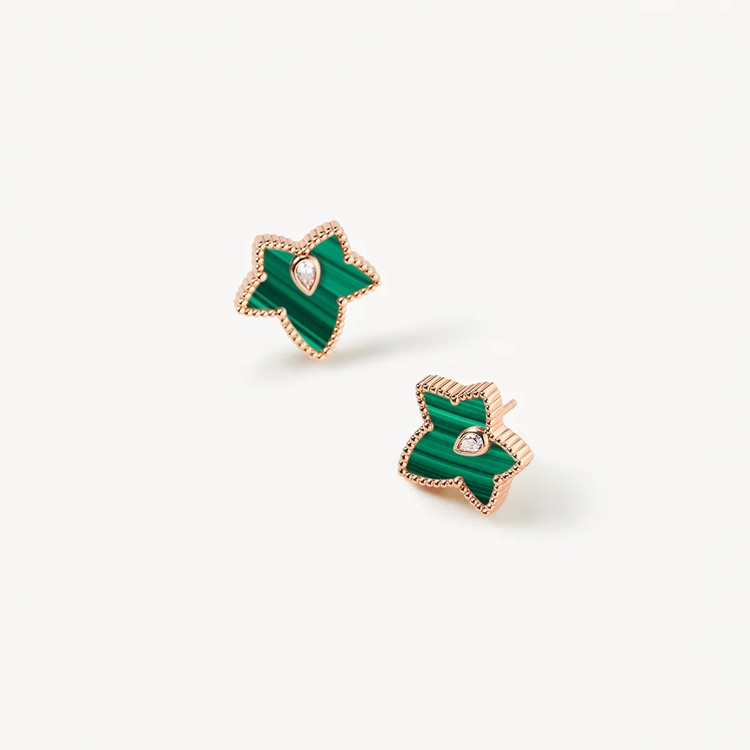Malachite Bead Earrings - Image 4