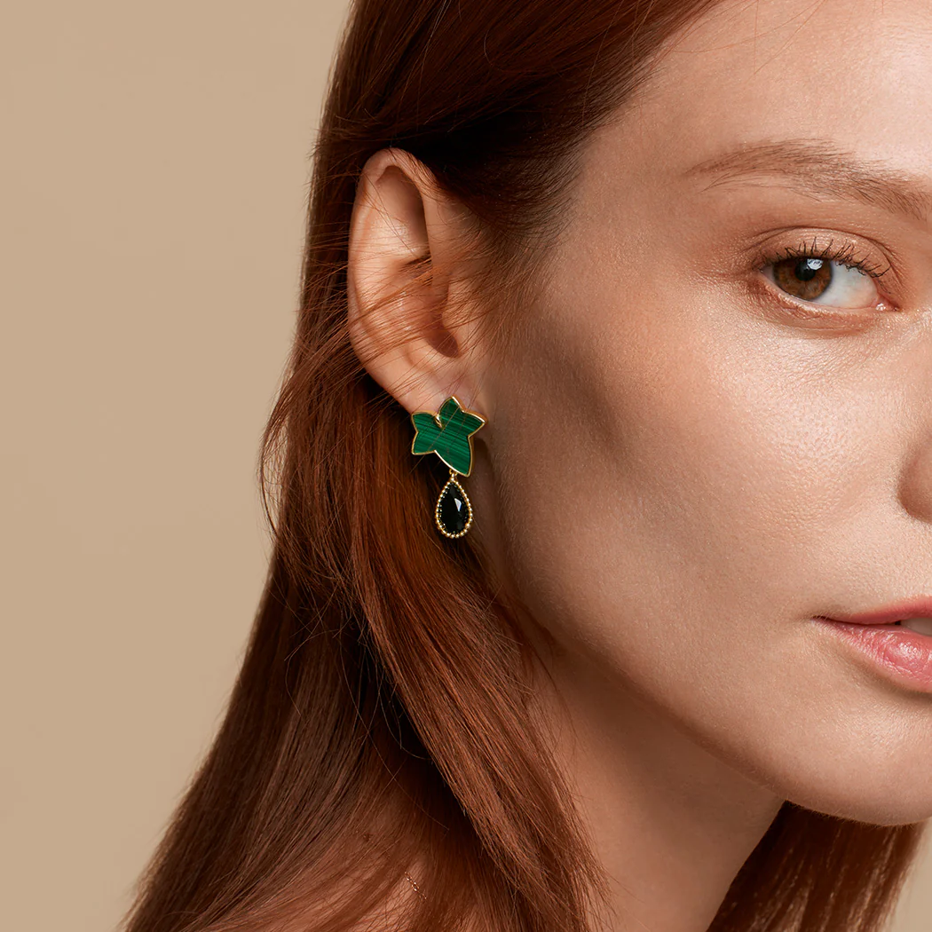 Malachite Earrings - Image 3