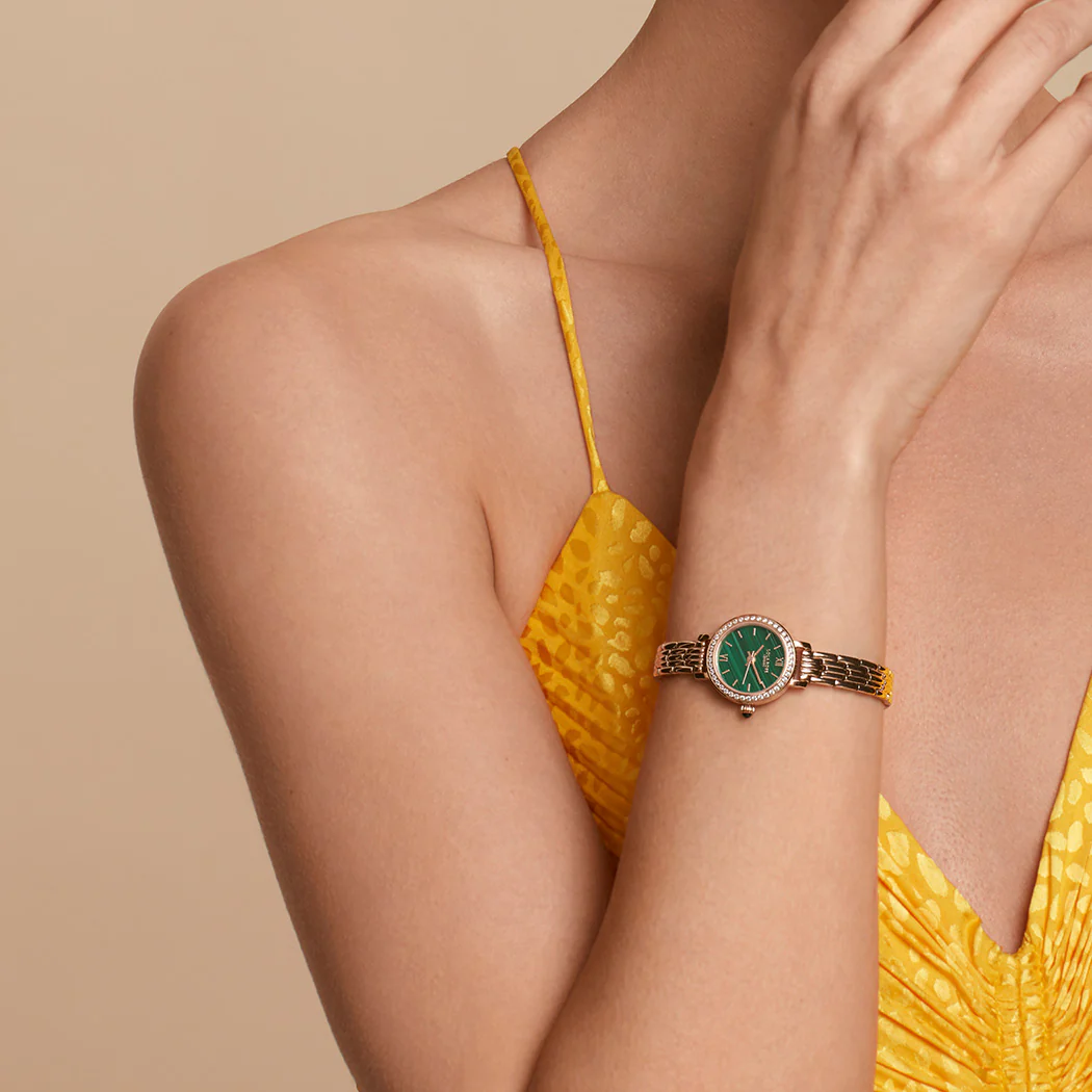 Malachite Watch With Zircon - Image 3