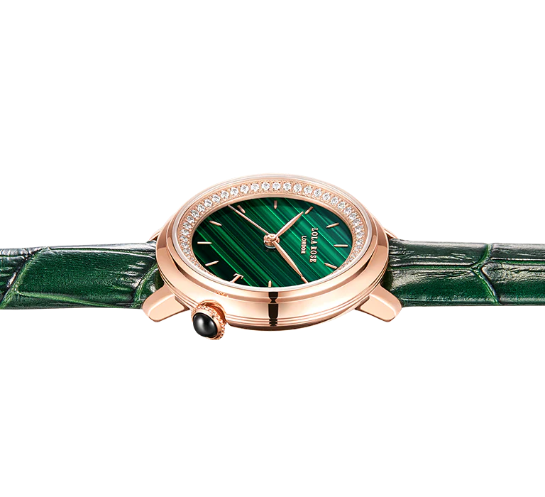 Malachite Watch With Zircon - Image 6