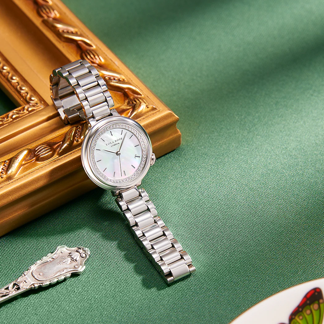 Mother of Pearl Watch With Zircon - Image 3