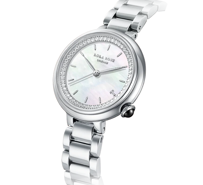 Mother of Pearl Watch With Zircon - Image 4