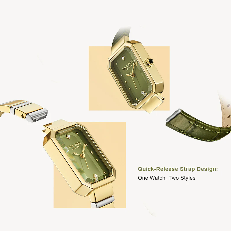 Ms. Lola Green Onyx Watch with Two Strap Set - Image 5