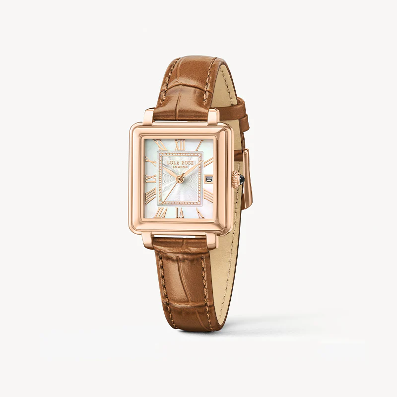 New Cube Mother of Pearl Calendar Watch - Image 4