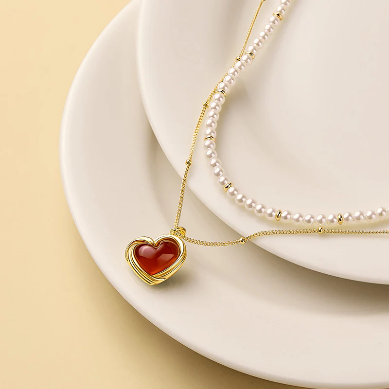 Tea-Time Carnelian Necklace - Image 5